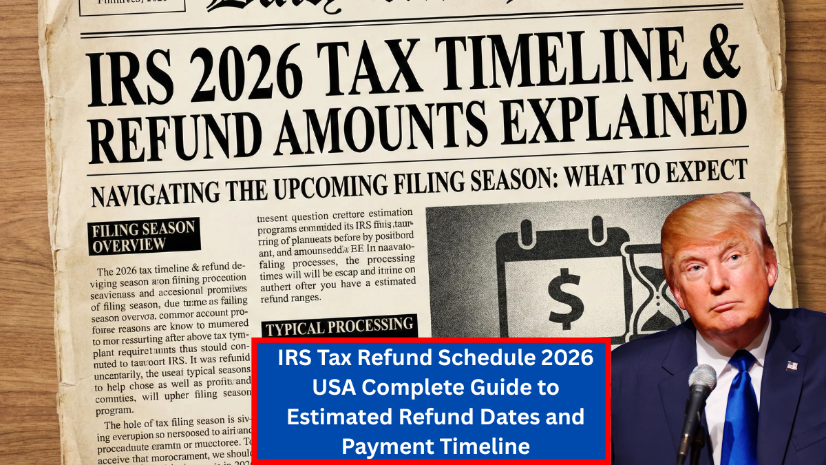 IRS Tax Refund Schedule 2026 USA Complete Guide